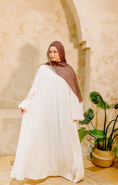 Crescent moon abaya
