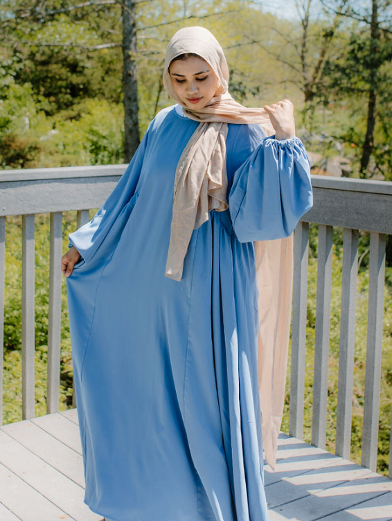 Barakah blue abaya – Lulu Hijabs