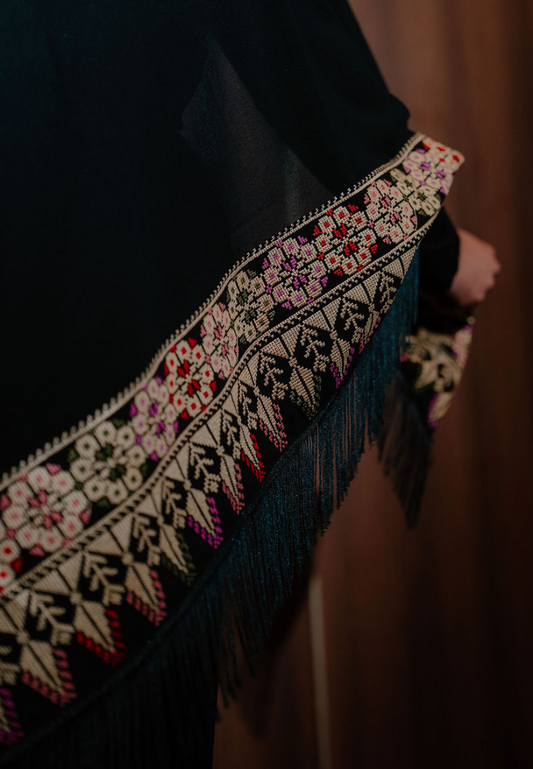 Tatreez shawl (chiffon)