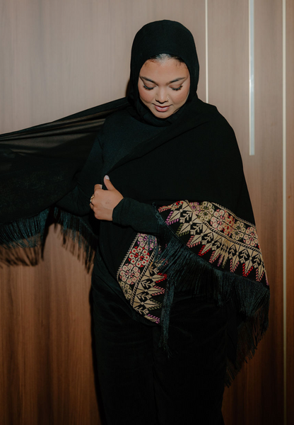 Tatreez shawl (chiffon)